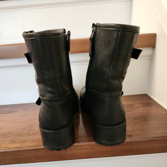 Tory Burch women's black leather boots in size 7 - Picture 5 of 12